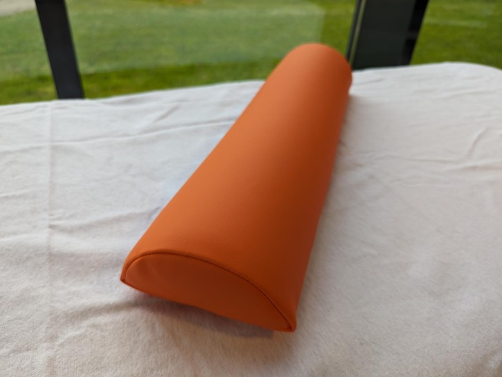 Halbrolle 60x15/7,5 cm - Ausstellungsstück - Farbe orange