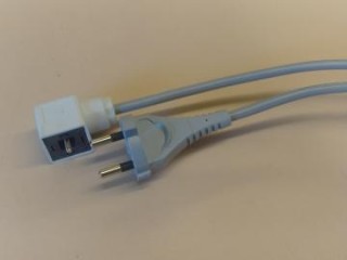 Netzkabel für "Hanning"-Motoren mit Zugentlastung